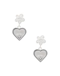 Arete Flor con Corazón