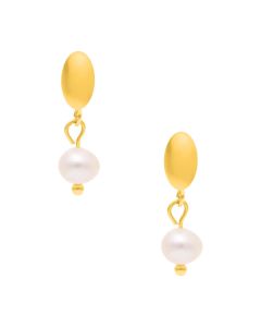Arete Oval Perla