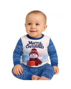 Conjunto Pijama ML Bebe Niño Snow Man