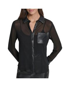 Blusa Camisa ML Botón al Frente
