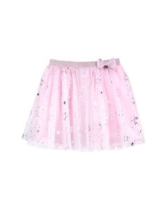Falda con Estrellas Plateada
