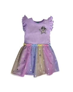Disney Vestido Estampado MINNIE-FALDÓN Mesh Gliter