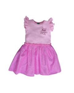 Disney Vestido Estampado ANGEL-FALDÓN Mesh Glitter