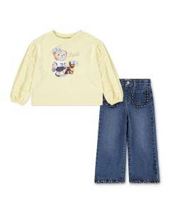 Conjunto Playera y Pantalón de Mezclilla