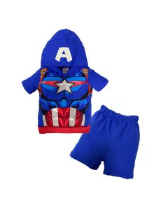 Marvel CONJ. SHORT-PLAYERA Role Play Captain