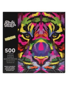 Felino Exótico Arte Pop Neon 500 Piezas