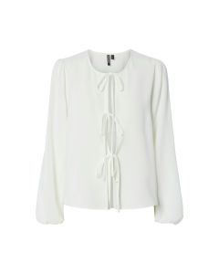 Blusa Corte Recto con Lazos Frontales