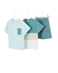 Conjunto Short y Dos Playeras Manga Corta
