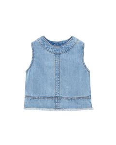 Top Denim Fluido