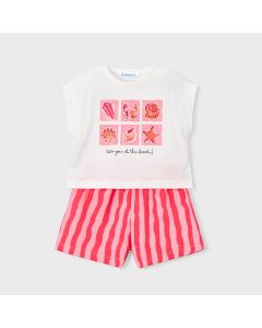 CONJ. Short y Blusa sin Manga Flame