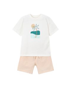 CONJ. Bermuda y Playera Manga Corta Seersucker
