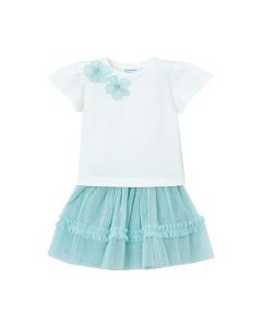 CONJ. Falda Tul y Blusa MC