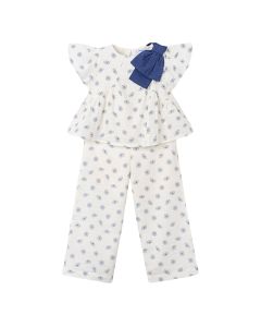 CONJ. Pantalón Largo Estampado y Blusa MC
