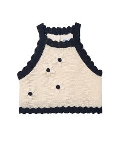 Top Tricot Flores