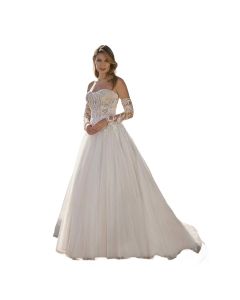 Vestido Corte Princesa con Mangas LB126AZ2
