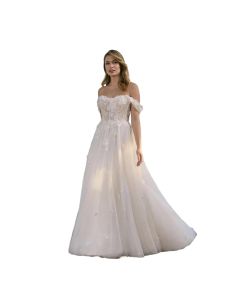 Vestido Corte Princesa con Mangas LB126AW2