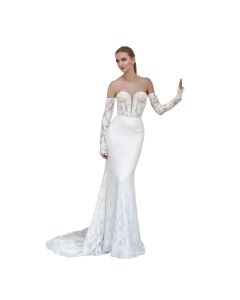 Vestido Corte Sirena con Mangas ST126CM1