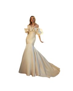 Vestido Corte Sirena con Volante ST126CA1