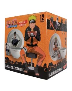 Vajilla Naruto Shippuden II (4 Bowls - 4 Tazas - 4
