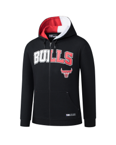 Hoodie NBA Team Prints Full Zipper Bulls