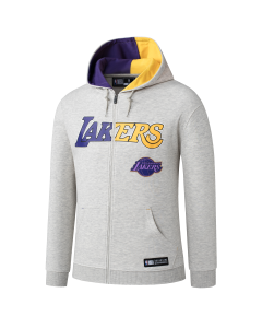 Hoodie Hombre NBA Team Prints Full Zipper Lakers