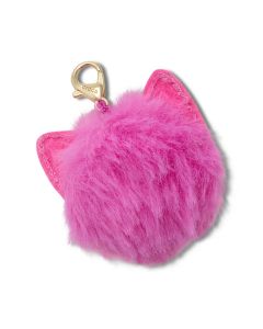 Pink Cat Puff Charm