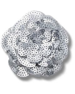 Silver Sequin Flower