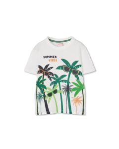 Playera Palmas Manga Corta