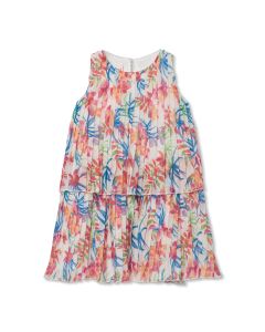 Vestido Gasa Estampado de Niña
