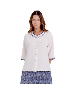 Blusa con BORDADO Reina