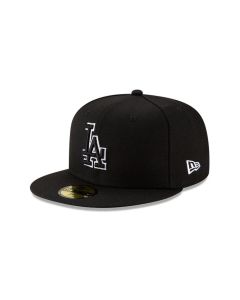 Gorra MLB Basic 5950 Dodgers BLK Outline
