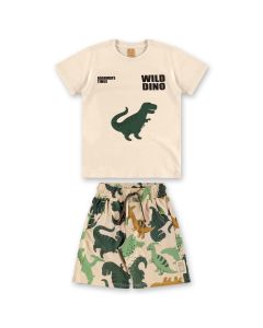 Conjunto Dinosaurios Short y Playera MC