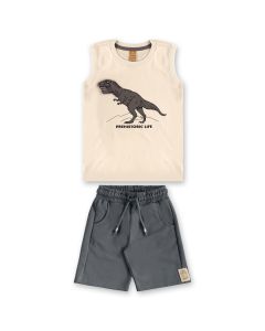 Conjunto Dinosaurios Short y Playera MC