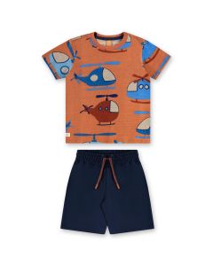 Conjunto Short y Playera MC Helicópteros
