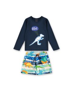 Traje de BAÑO Completo Dinosaurio Protección Solar