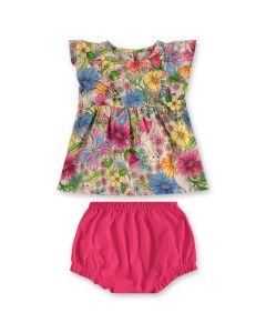 Conjunto Short y Blusa Estampada MC