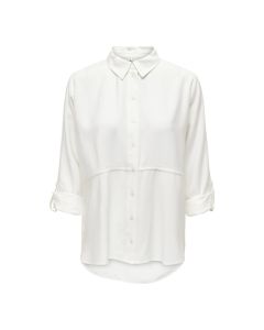 Blusa Manga Larga con Cuello Camisero