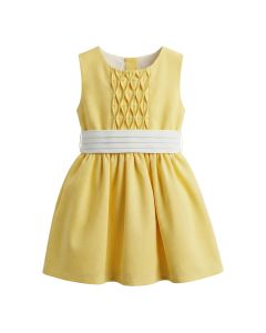 Vestido Lino con Cinto de Alforzas