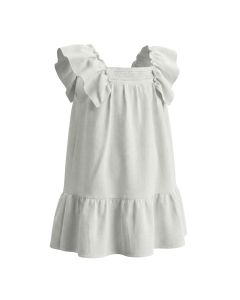 Vestido Tela Bordada Olanes en Hombros