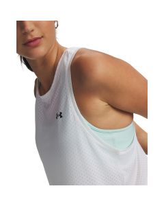Tech Sport Mesh Crop TANK-BLK