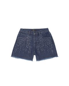 Shorts Mezclilla con Strass