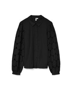 Camisa Corte Recto con Encaje