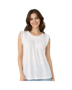Blusa con Olanes en Mangas