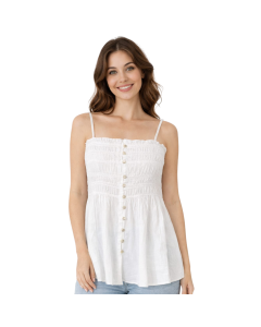 Blusa Tirantes con Botones al Frente