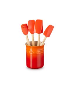 5PC Bote de Utensilios con Espátulas Flame