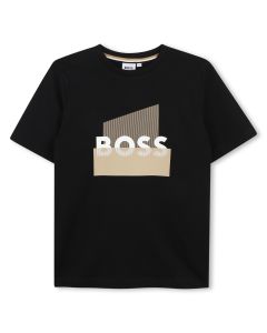 Playera Manga Corta con Logo Boss