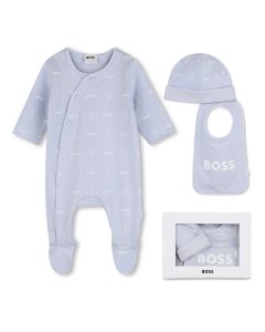 Mameluco para Niño con Gorrito para Bebé y Babero