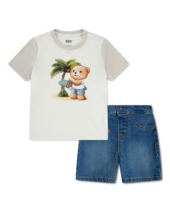 LVB Palm Tree Tee & Denim Set