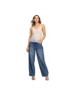Blusa Bordada de Tirantes