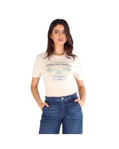 Playera SS CN Flowers Guess Box Tee